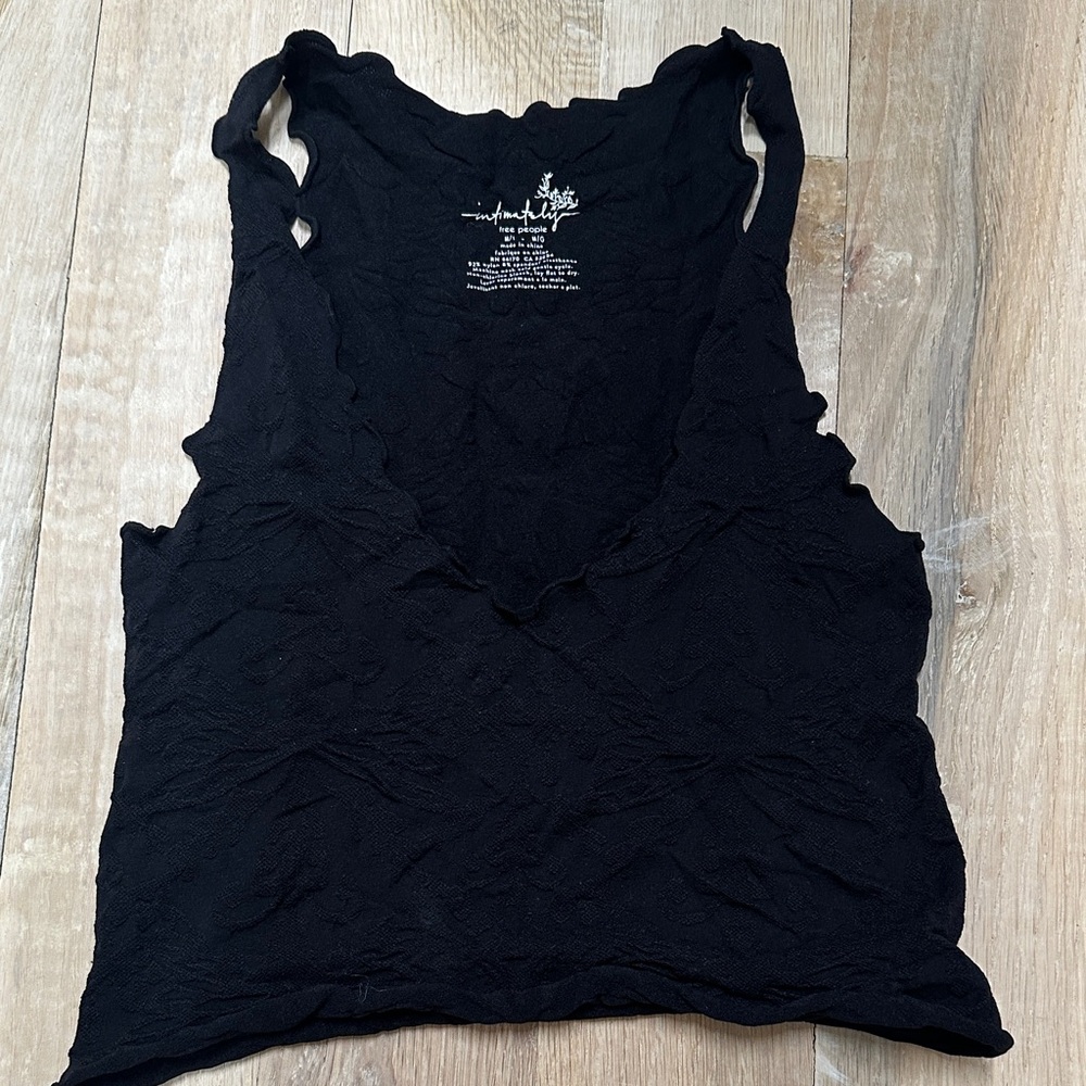 Women's Black Sleeveless Top